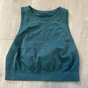 Alphalete Forest Green Stratus Crop Top